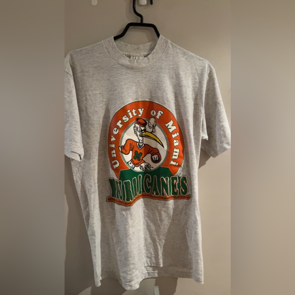 Vintage University of Miami Hurricanes Tee Shirt. Send offers.